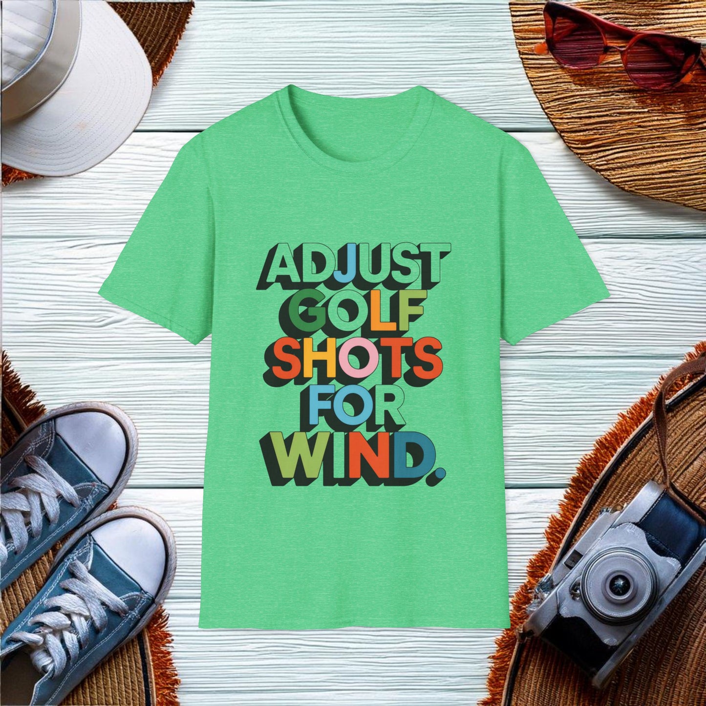 Adjusting Golf Shots for Wind T-Shirt - Location: United States