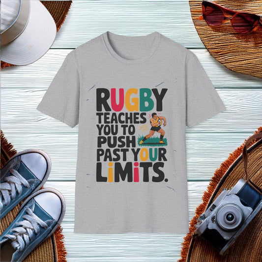 Pushing Past Limits in Rugby T-Shirt - Location: United States