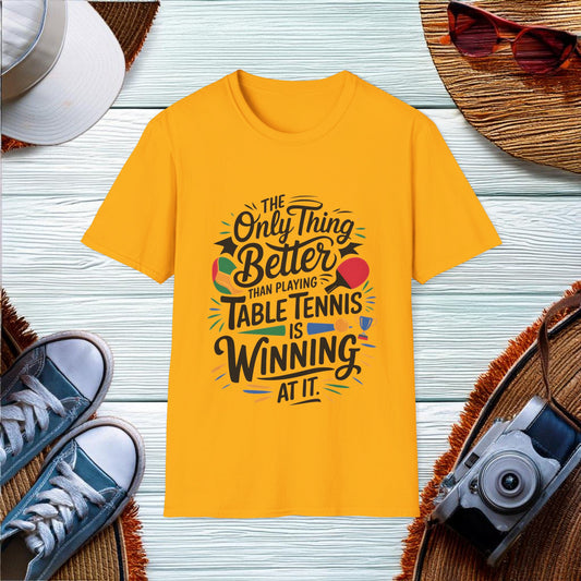 Winning at Table Tennis T-Shirt - Location: United States