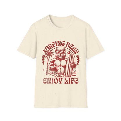 Surfing Bear Enjoy Life T-Shirt