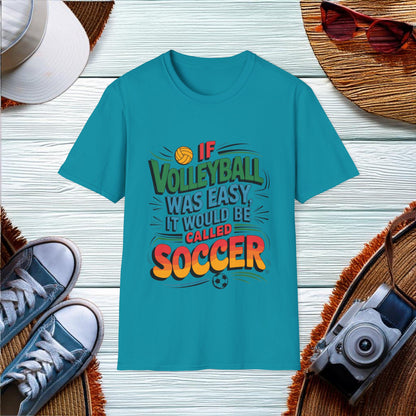 Volleyball vs Soccer T-Shirt - Location: United States