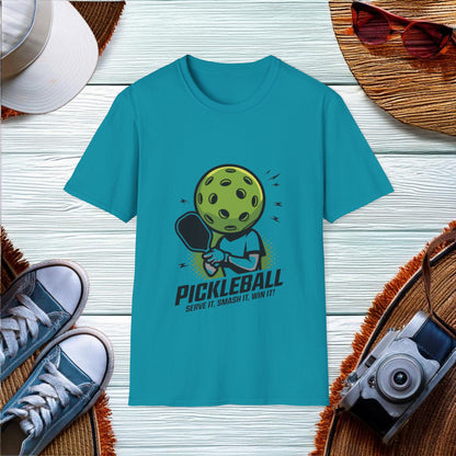 Pickleball Champion Mascot Logo Design T-Shirt - Location: United States