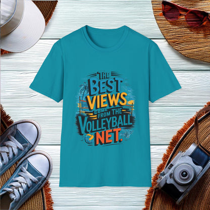 The best views come from the volleyball net T-Shirt - Location: United States