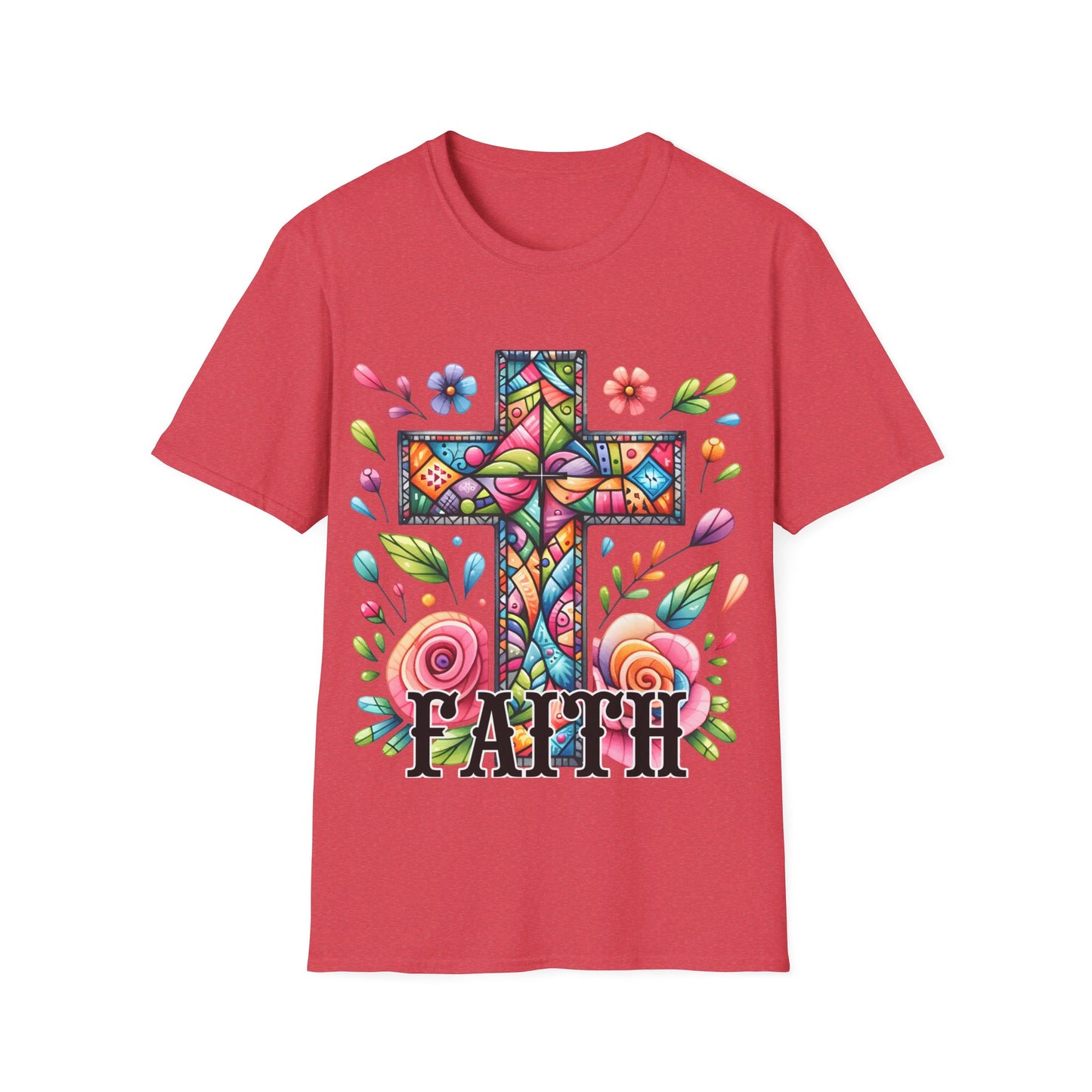 Faith - Cross - flowers  T-Shirt