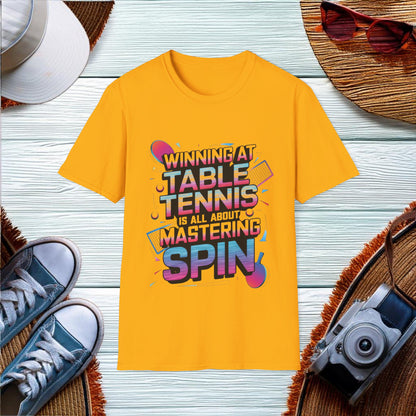 Mastering Table Tennis Spin T-Shirt - Location: United States