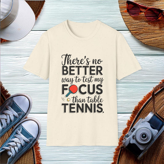 Test Your Focus with Table Tennis T-Shirt - Location: United States