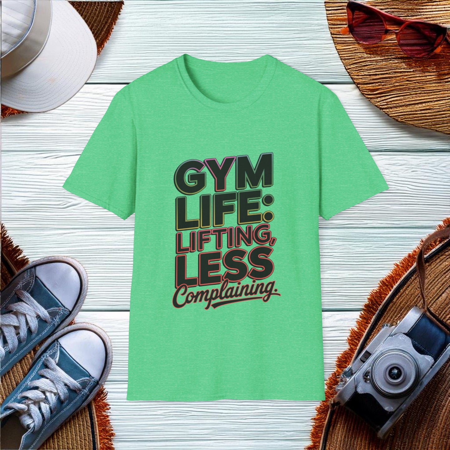 Gym life more lifting less complaining T-Shirt - Location: United States