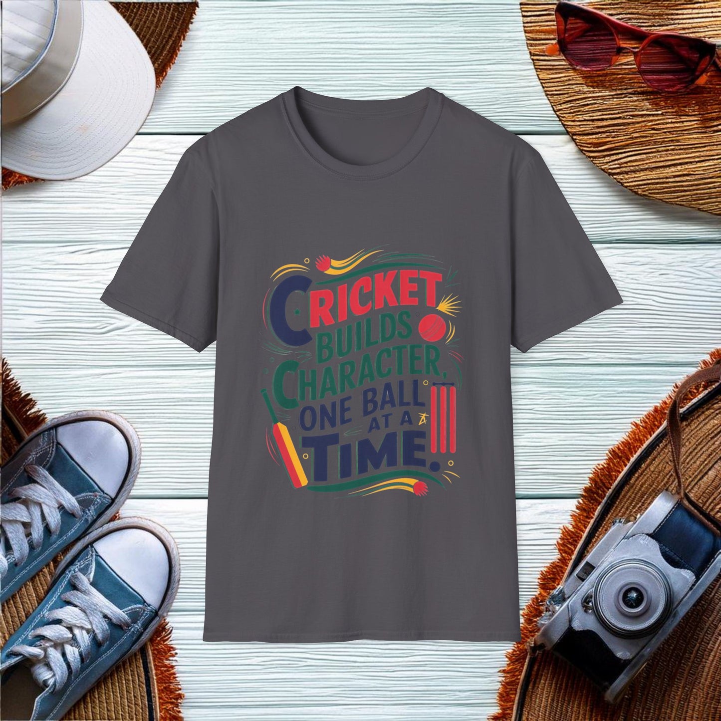 Cricket Character Building T-Shirt - Location: United States