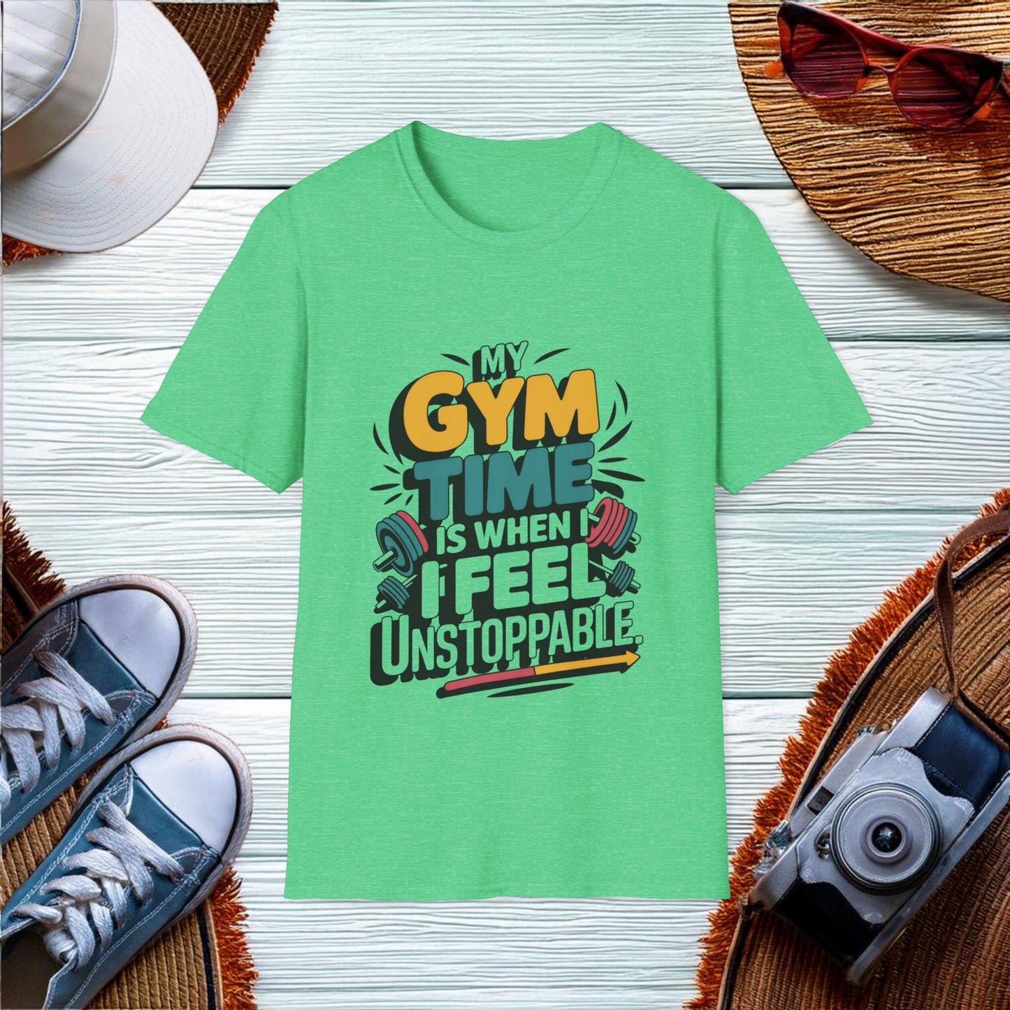 Feeling Unstoppable at the Gym T-Shirt - Location: United States