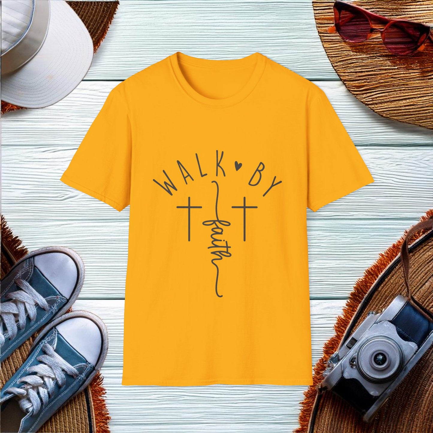 Walk by faith  T-Shirt