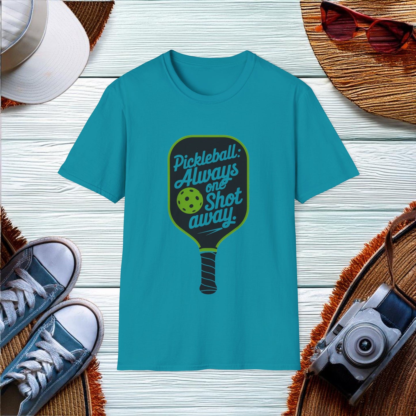 Pickleball Always one shot away T-Shirt - Location: United States