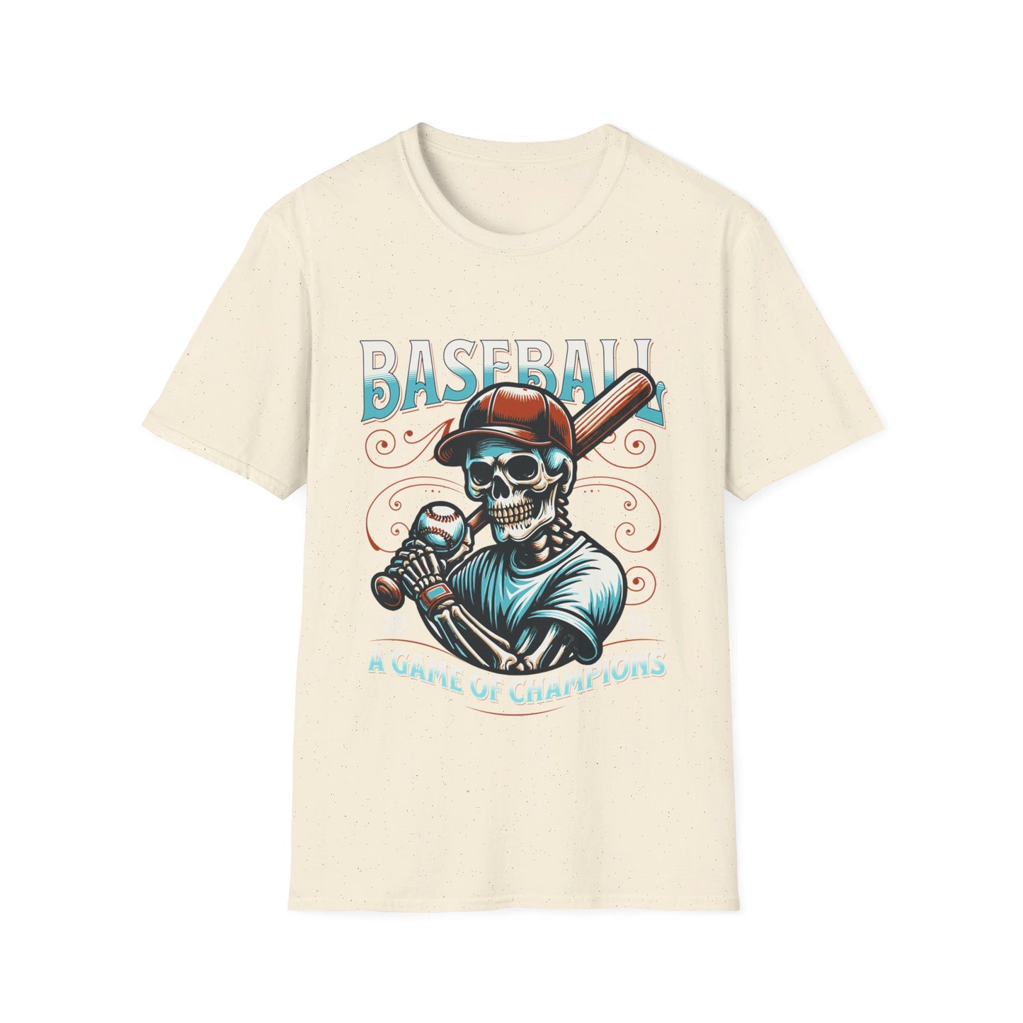 Baseball Skull Vintage T-Shirt