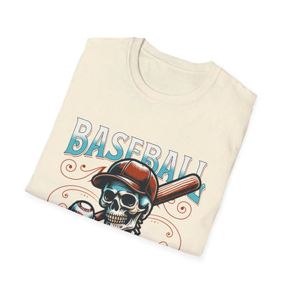 Baseball Skull Vintage T-Shirt