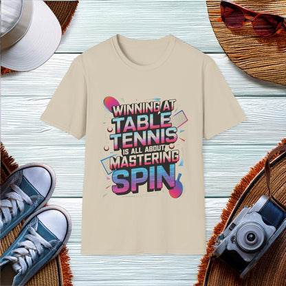 Mastering Table Tennis Spin T-Shirt - Location: United States