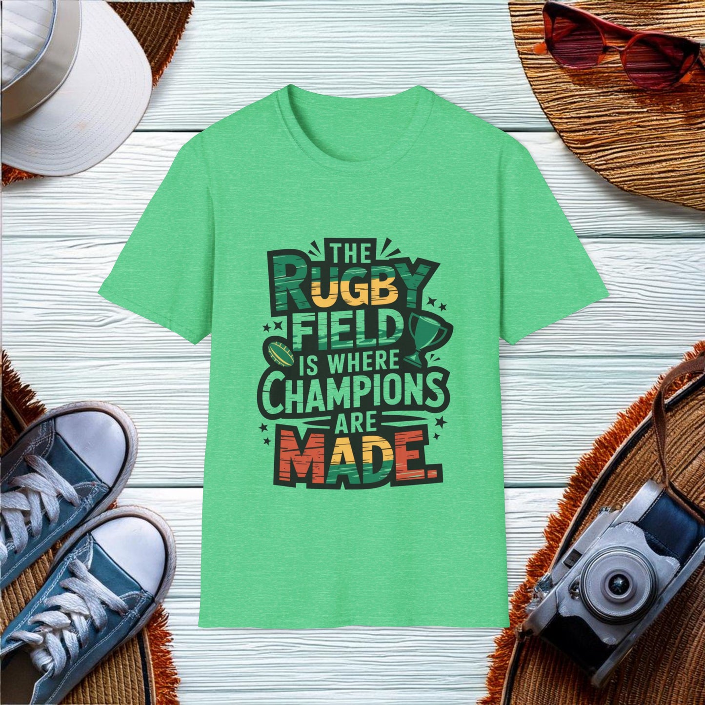 Champions on the Rugby Field T-Shirt - Location: United States