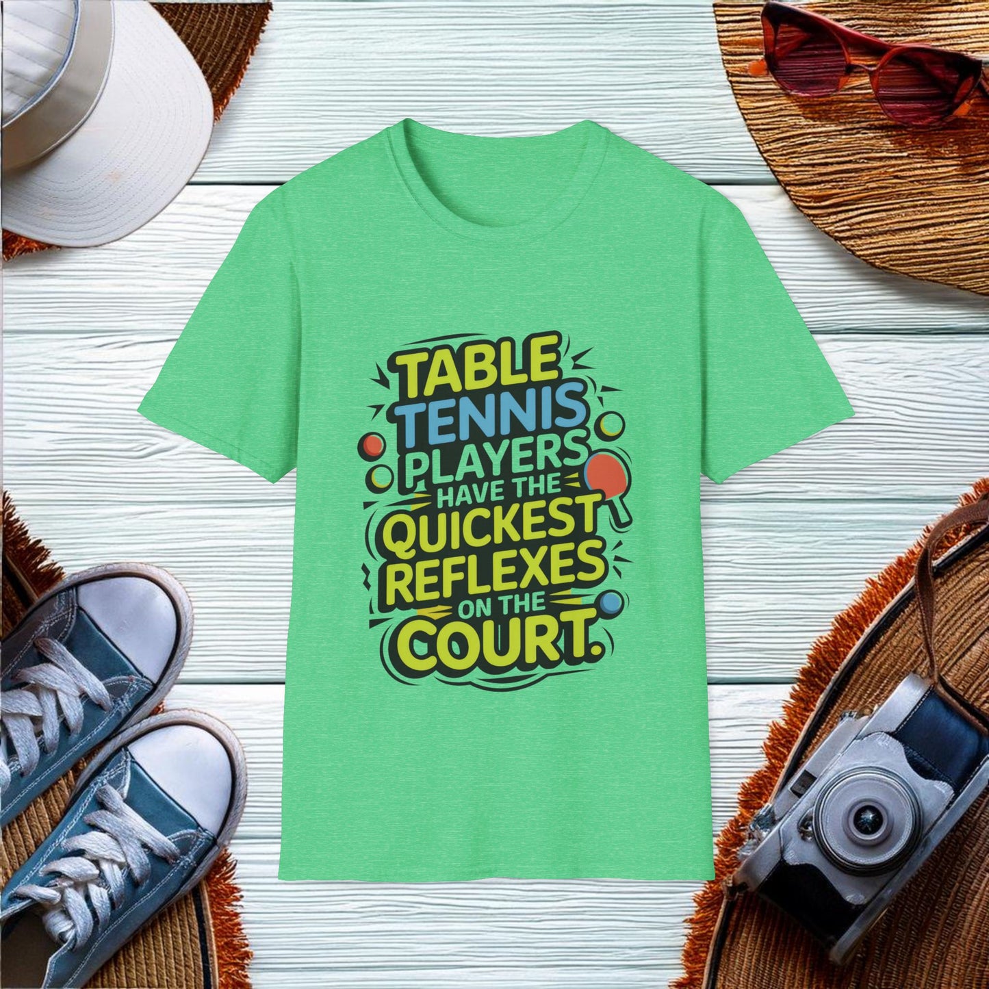 Quick Reflexes in Table Tennis T-Shirt - Location: United States