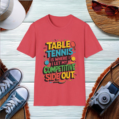 Competitive Side in Table Tennis T-Shirt - Location: United States