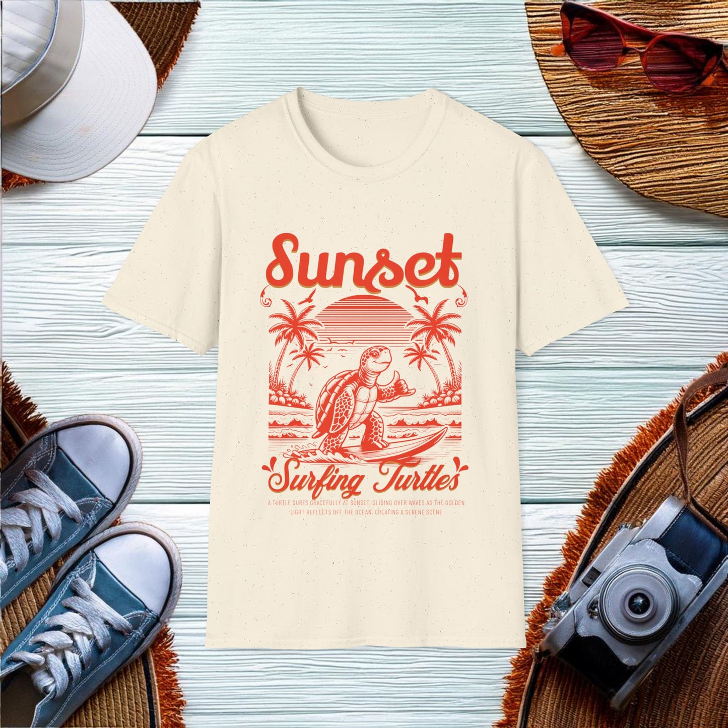 SunsetSurfing Turtles T-Shirt