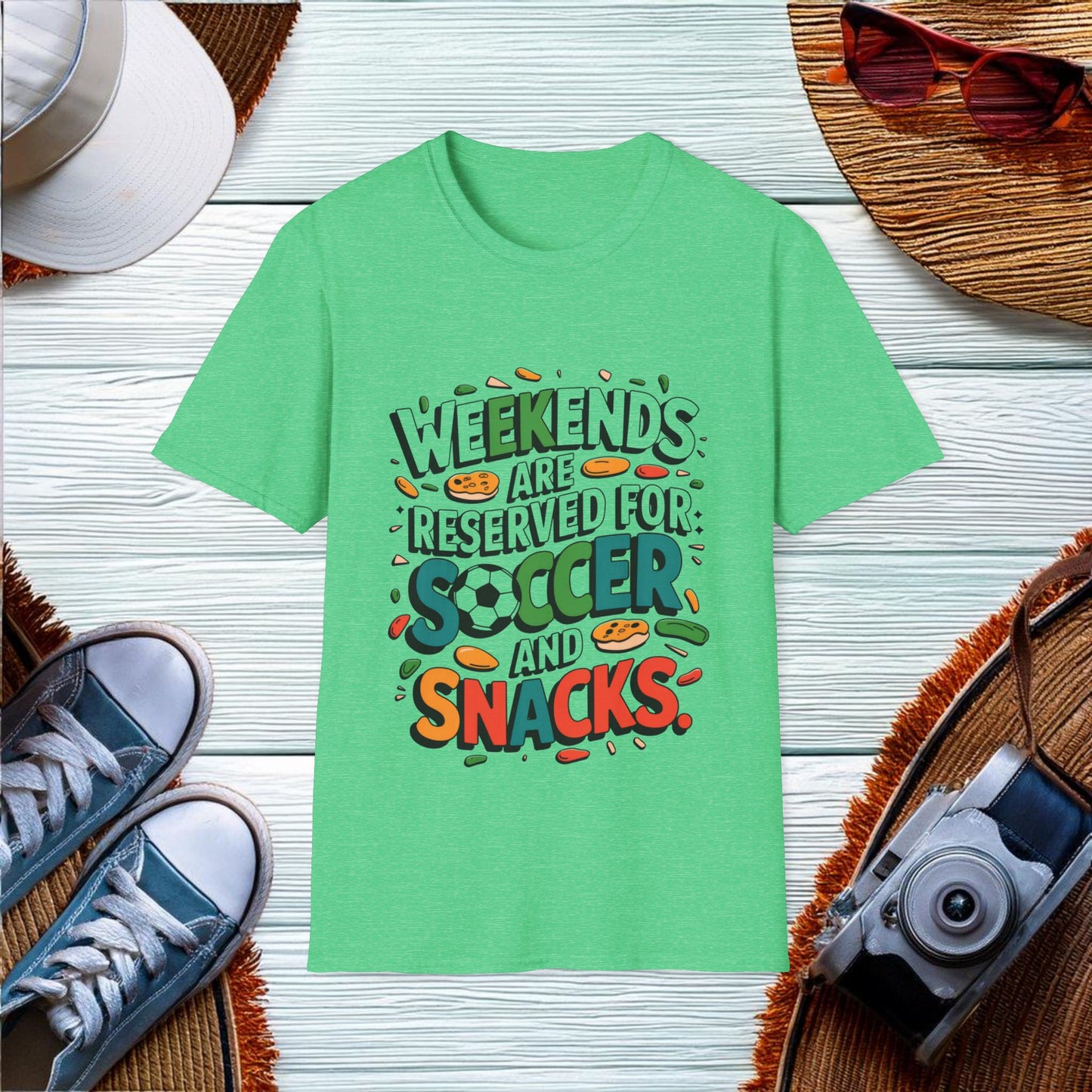 Weekends are for Soccer and Snacks T-Shirt - Location: United States