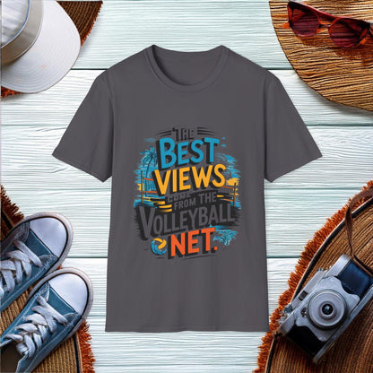 The best views come from the volleyball net T-Shirt - Location: United States