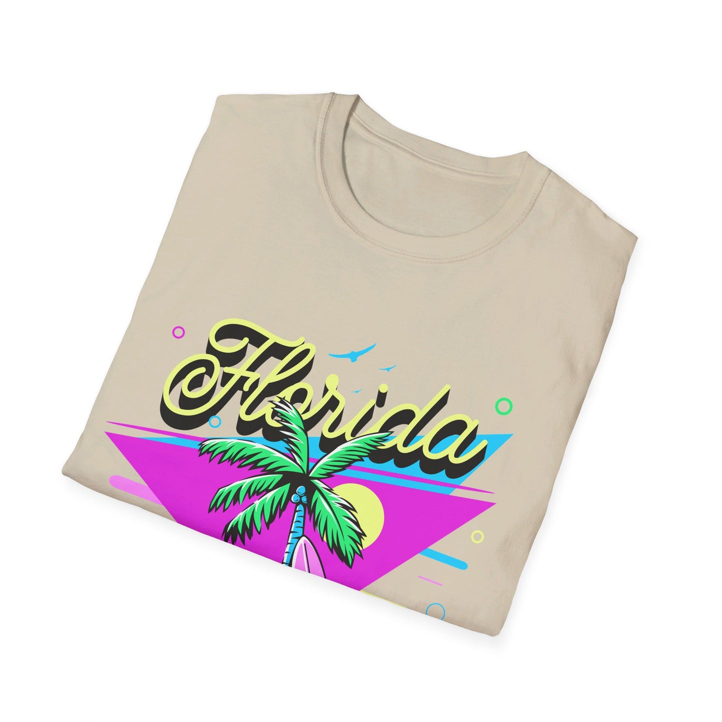 Floria Surfing Cocoa Beach Vintage Design T-Shirt