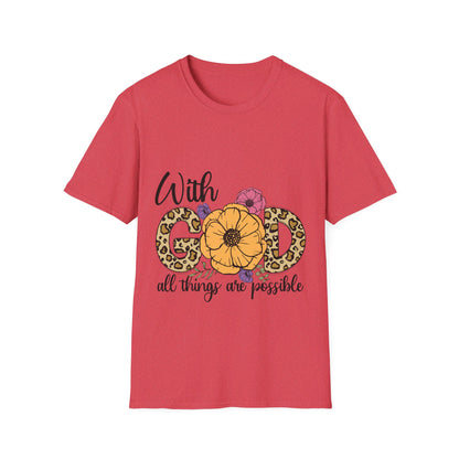 with god all things are possible-  T-Shirt