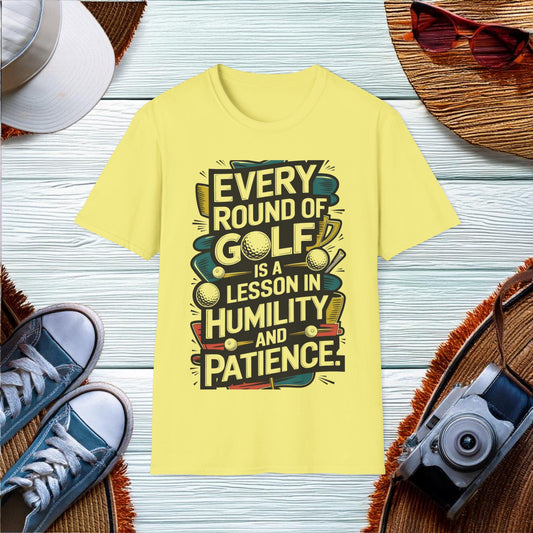 Humility and Patience in Golf T-Shirt - Location: United States