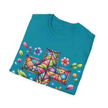 Faith - Cross - flowers  T-Shirt