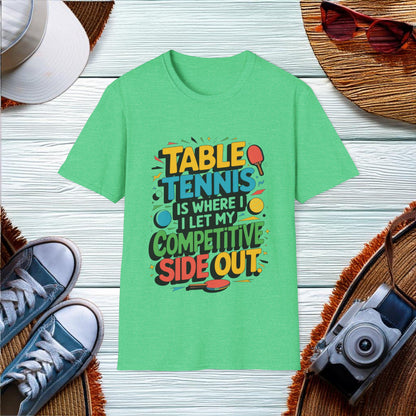 Competitive Side in Table Tennis T-Shirt - Location: United States