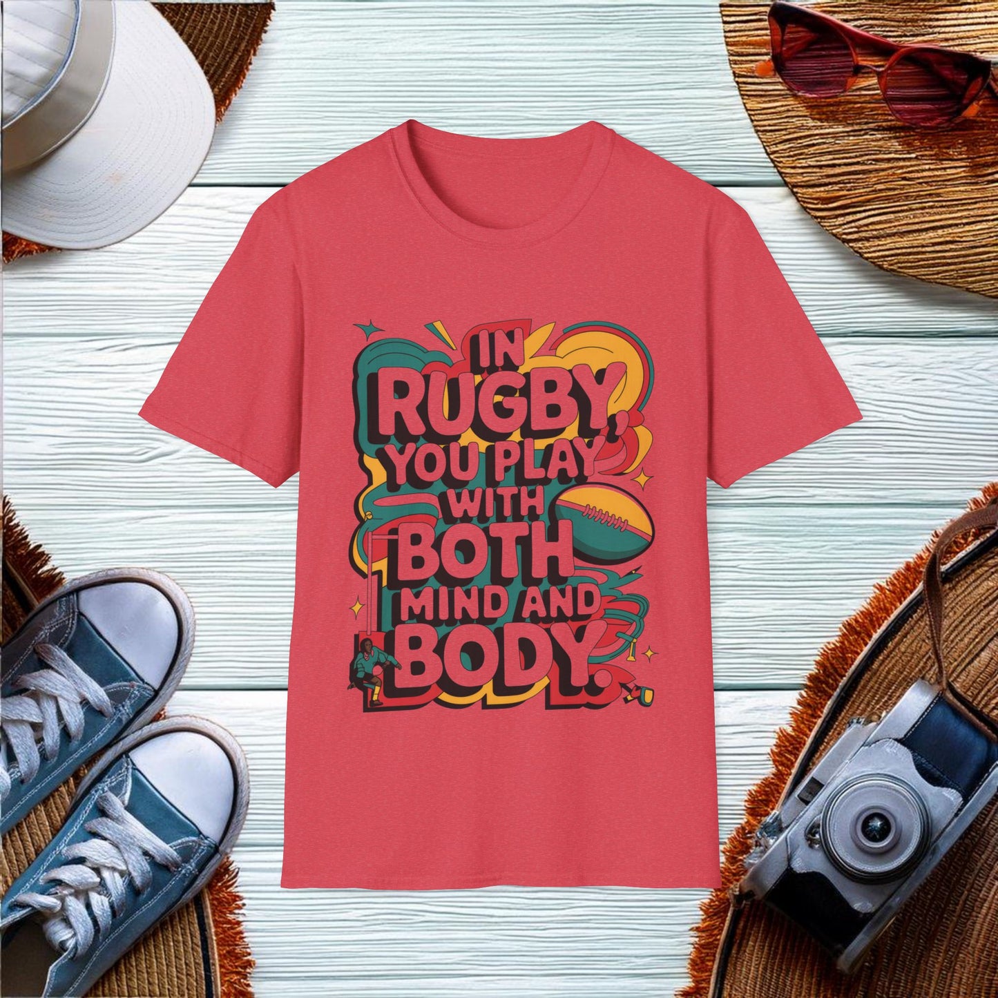 Mind and Body in Rugby T-Shirt - Location: United States