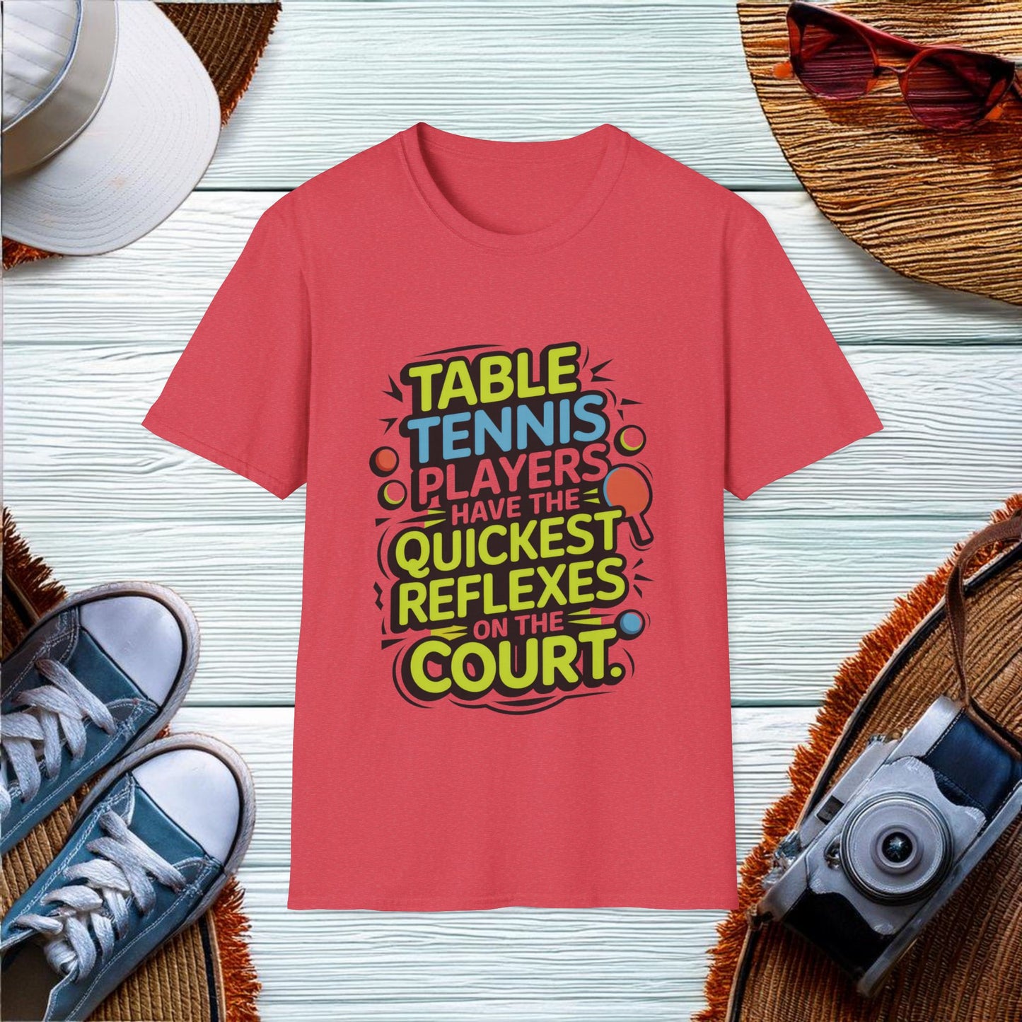 Quick Reflexes in Table Tennis T-Shirt - Location: United States