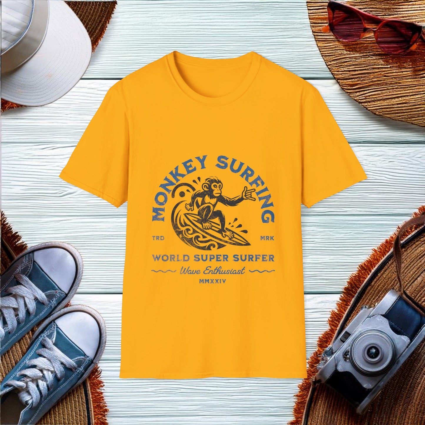 Monkey Surfing T-Shirt