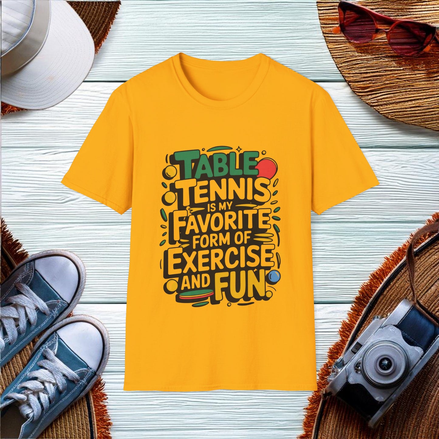 Table Tennis Enthusiast's Favorite T-Shirt - Location: United States