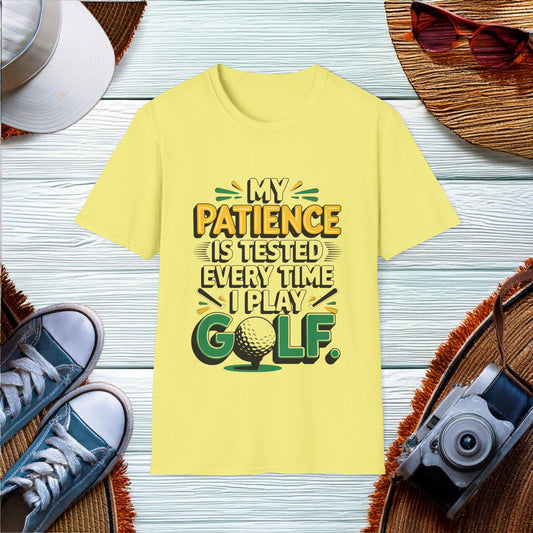 Patience Tested in Golf T-Shirt - Location: United States