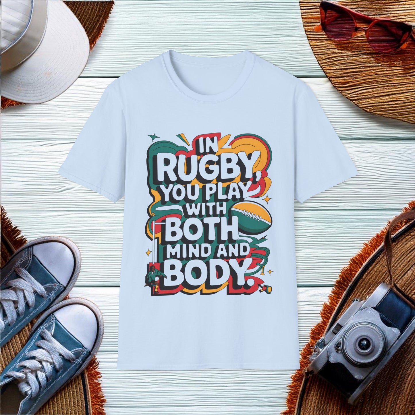 Mind and Body in Rugby T-Shirt - Location: United States