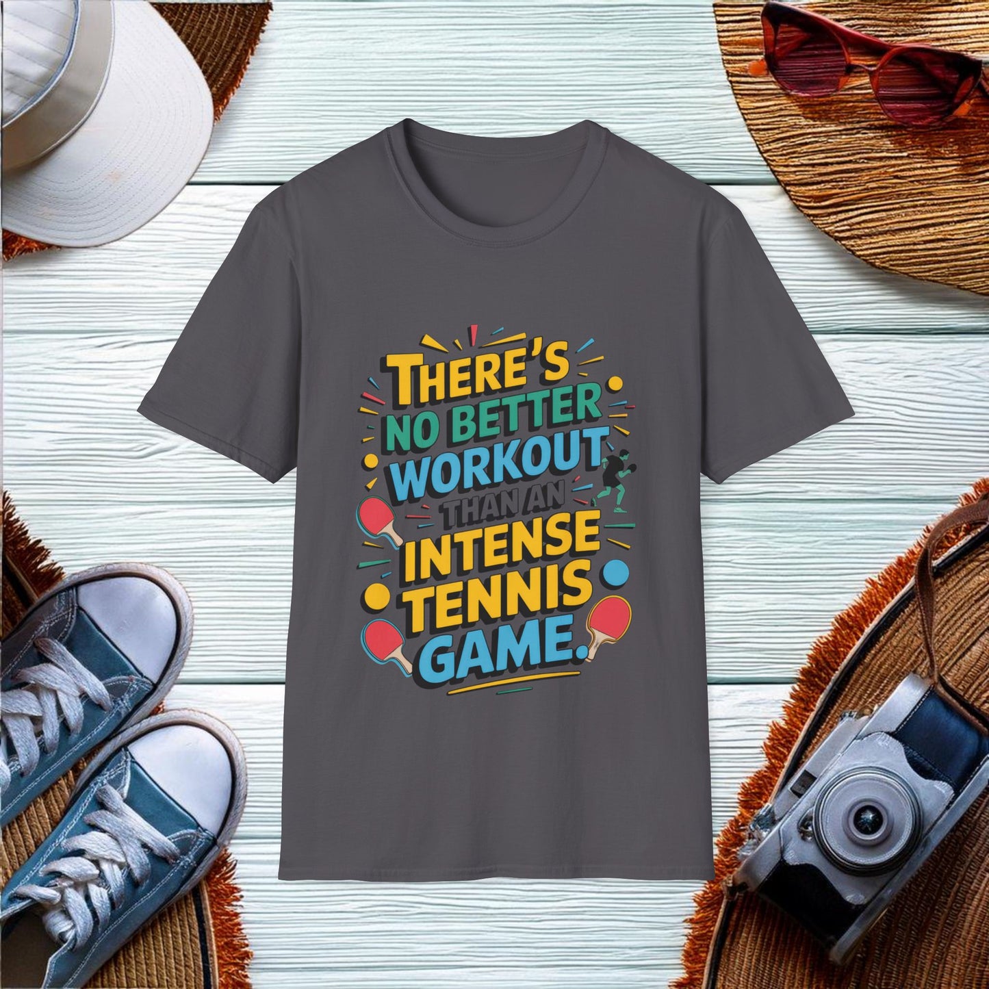 Intense Table Tennis Workout T-Shirt - Location: United States