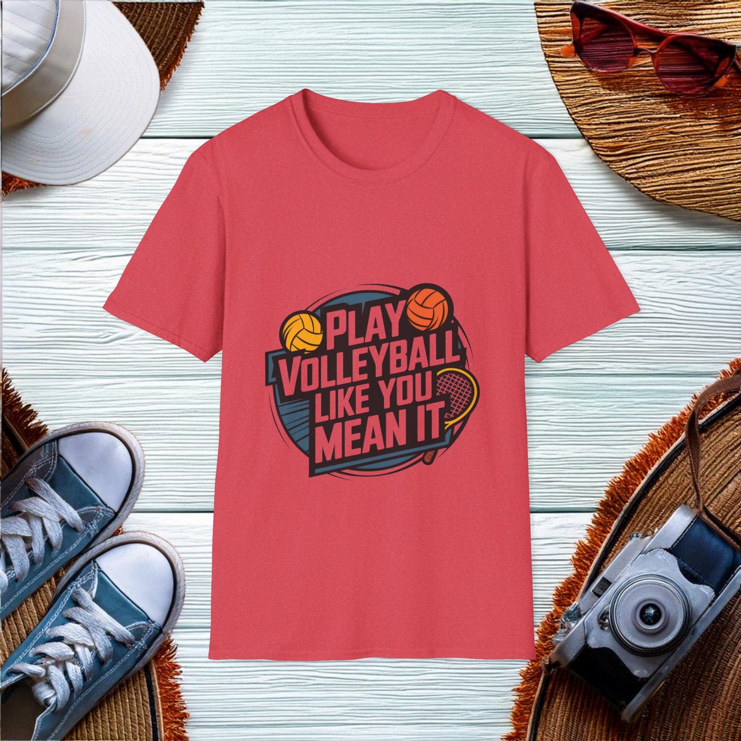 Play Volleyball with Passion T-Shirt - Location: United States