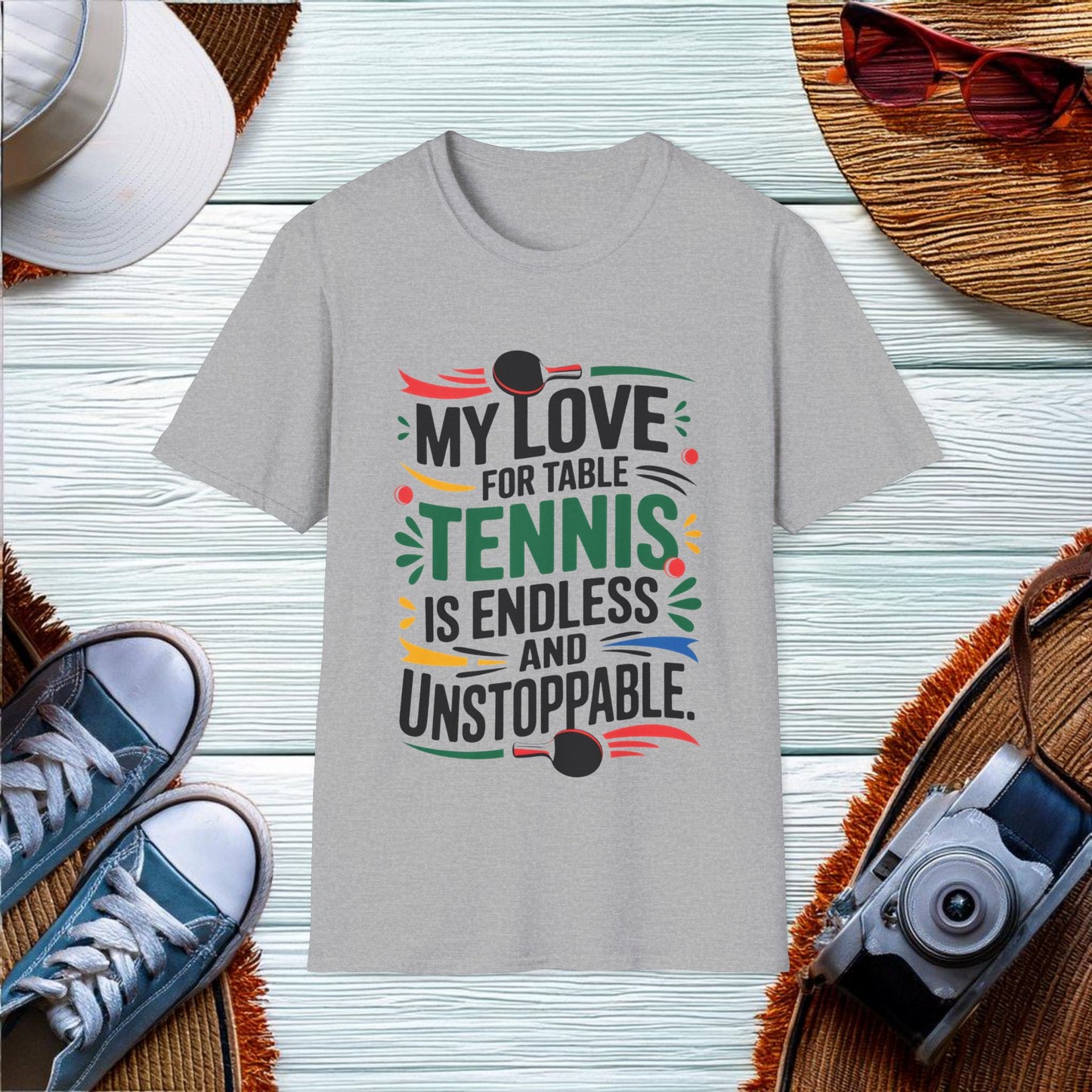 Endless Love for Table Tennis T-Shirt - Location: United States