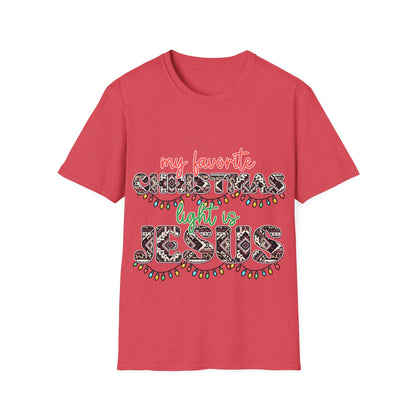 My favourit Chistmas light is Jesus T-Shirt