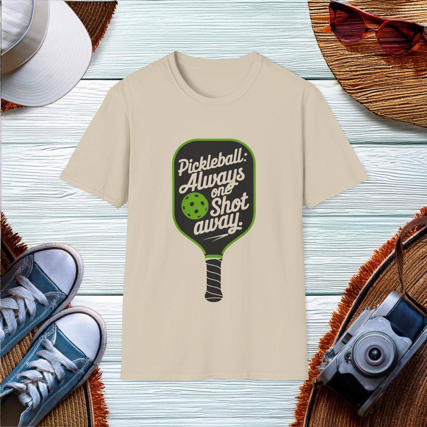 Pickleball Always one shot away T-Shirt - Location: United States