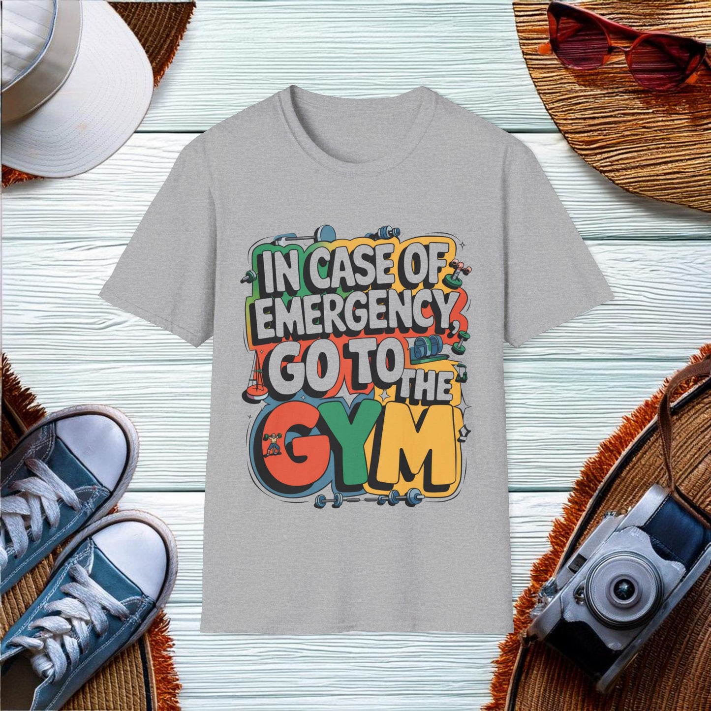 Emergency Gym Quote T-Shirt - Location: United States