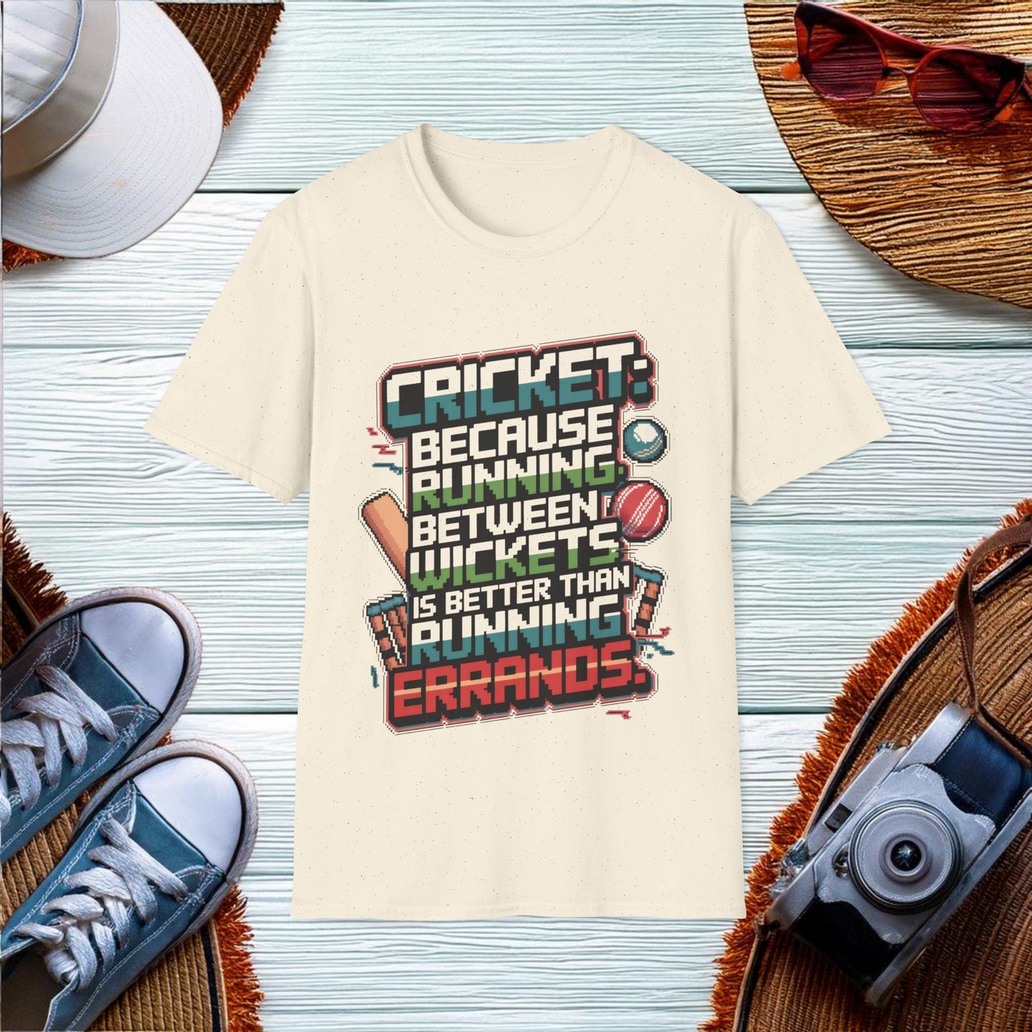 Fun Cricket Quote T-Shirt - Location: United States