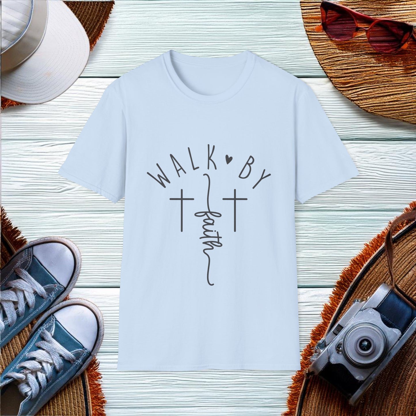 Walk by faith  T-Shirt