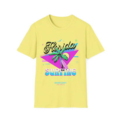 Floria Surfing Cocoa Beach Vintage Design T-Shirt