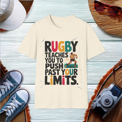 Pushing Past Limits in Rugby T-Shirt - Location: United States