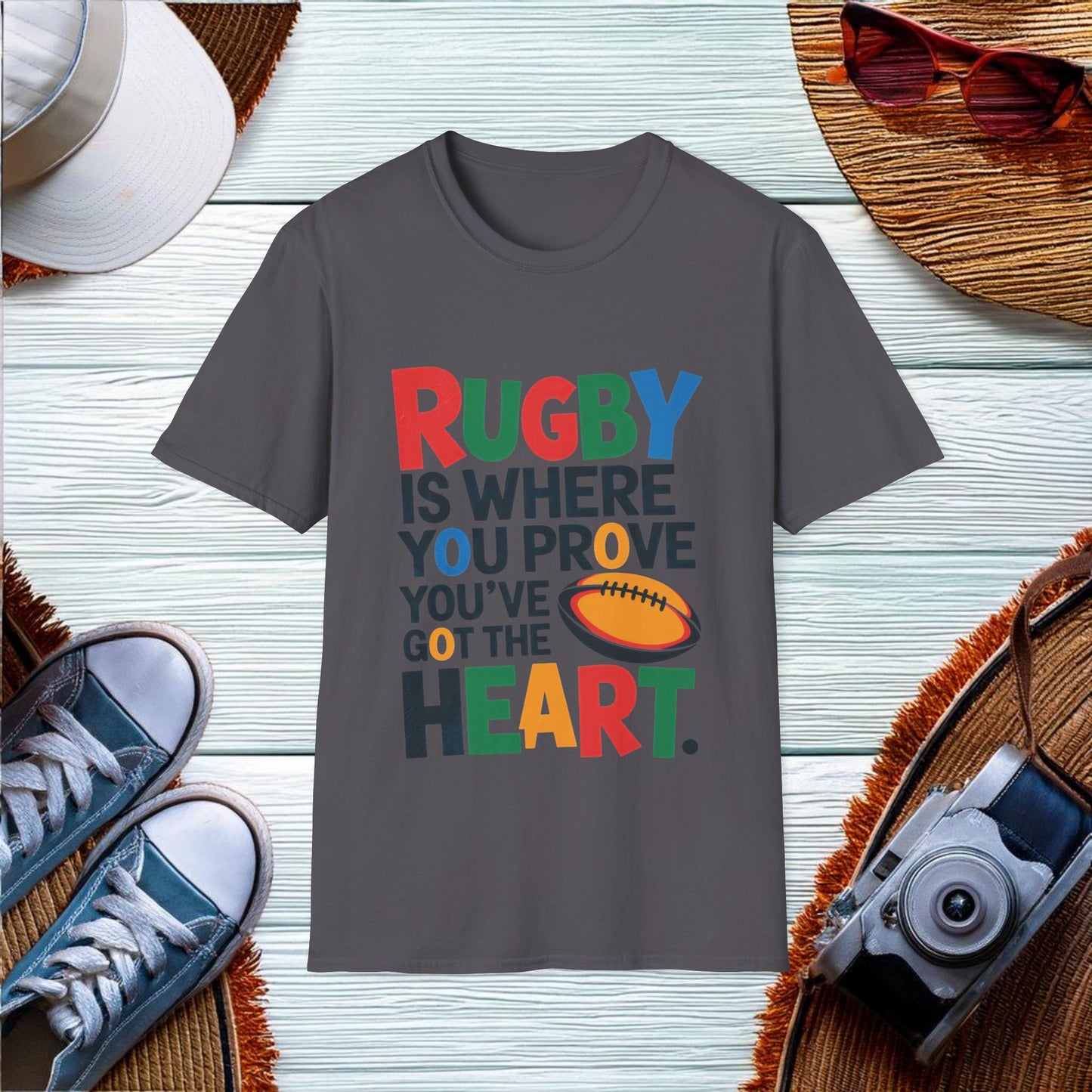 Heart and Rugby T-Shirt - Location: United States