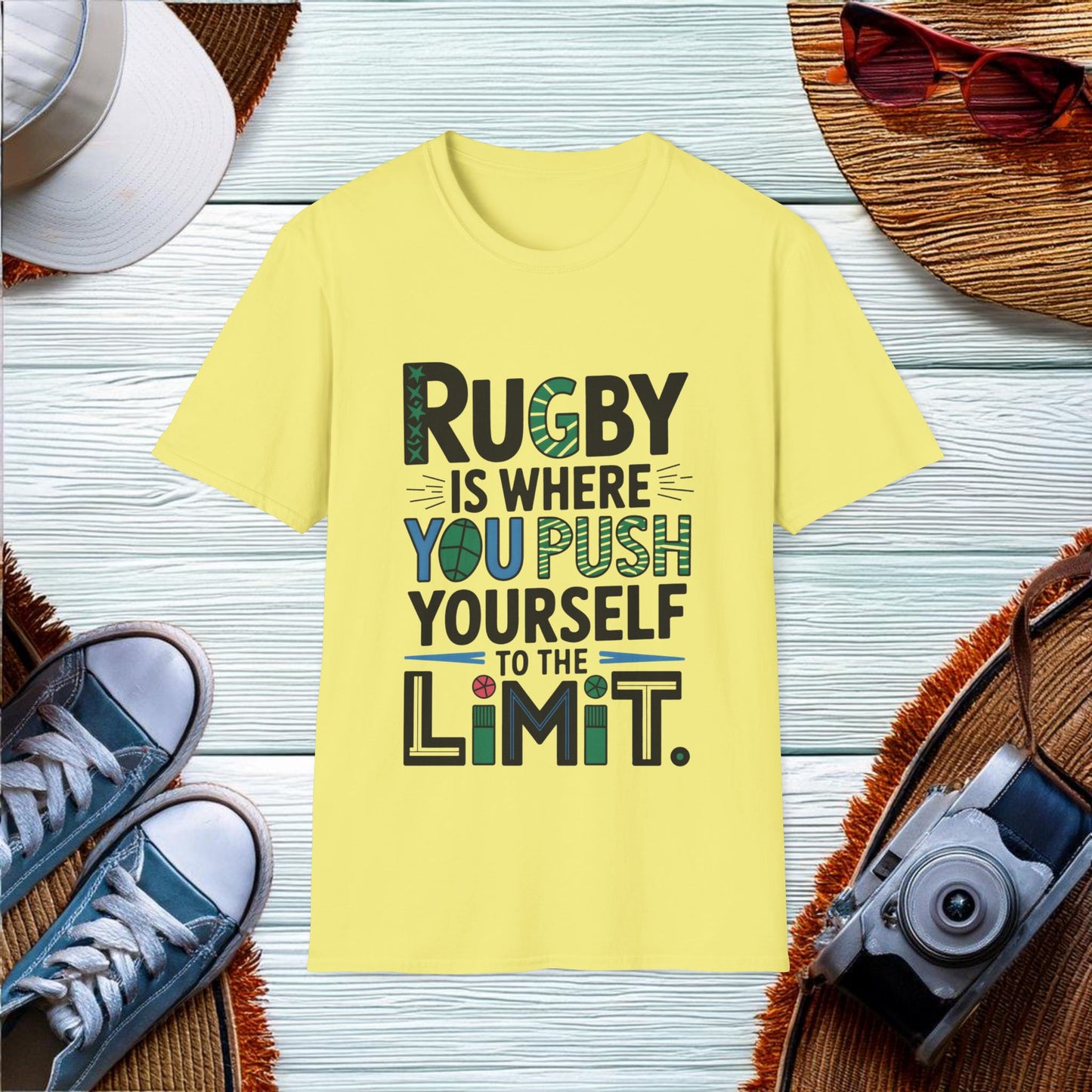 Limit-Pushing in Rugby T-Shirt - Location: United States