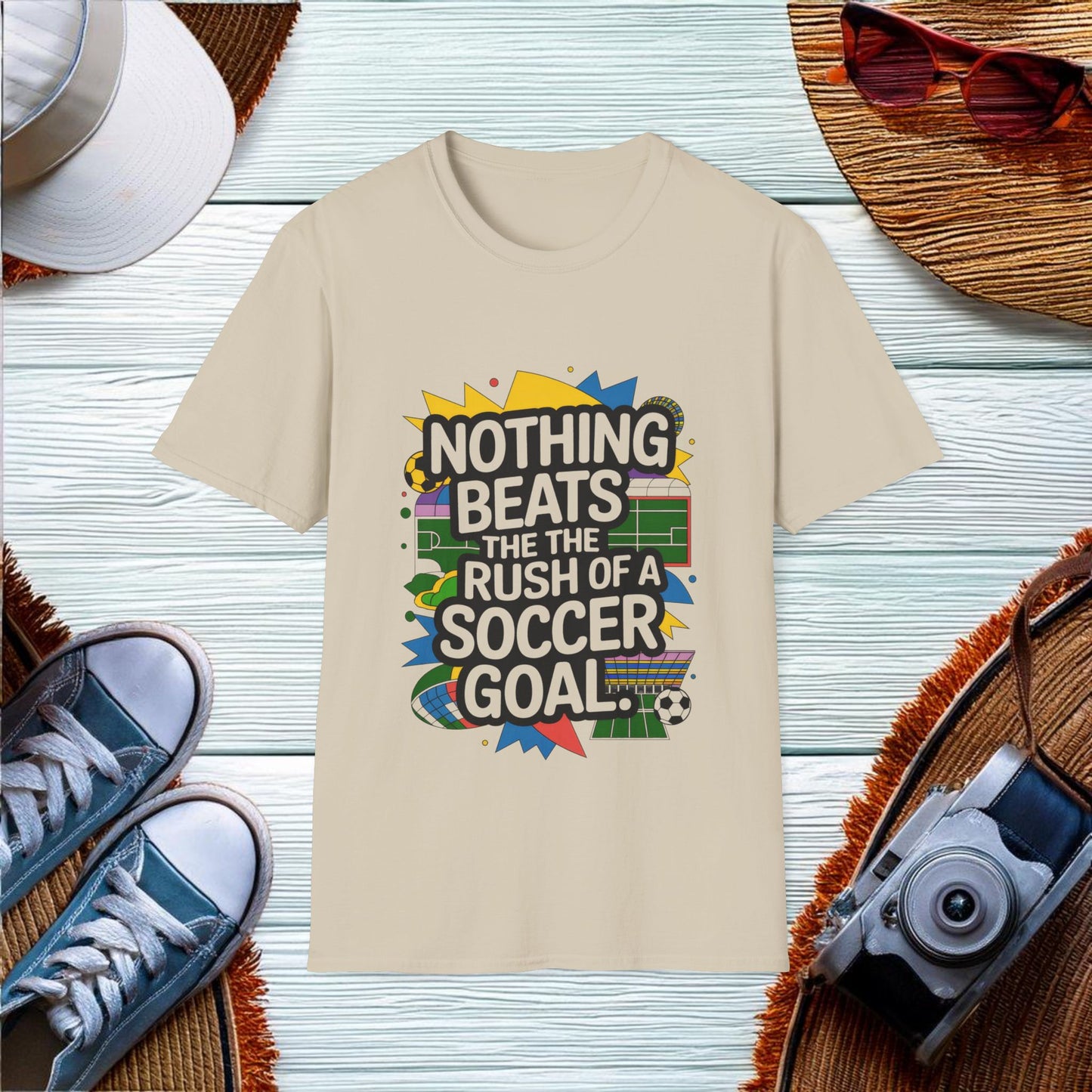 The Rush of a Soccer Goal T-Shirt - Location: United States