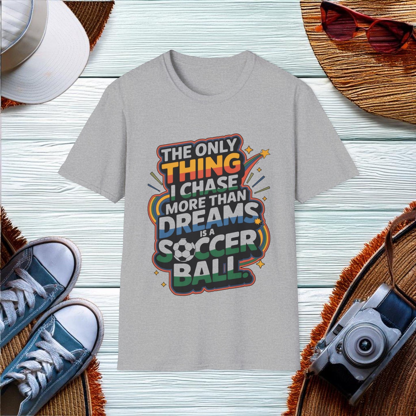 Chasing Dreams and Soccer Balls T-Shirt - Location: United States