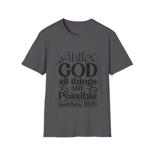 With god all things are possible matthew   T-Shirt